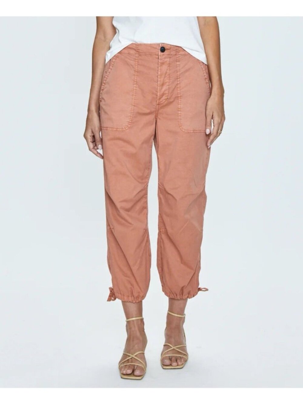 Pistola Berkley Parachute Crop Pants Women’s Size 30 Stretch In Turmeric New